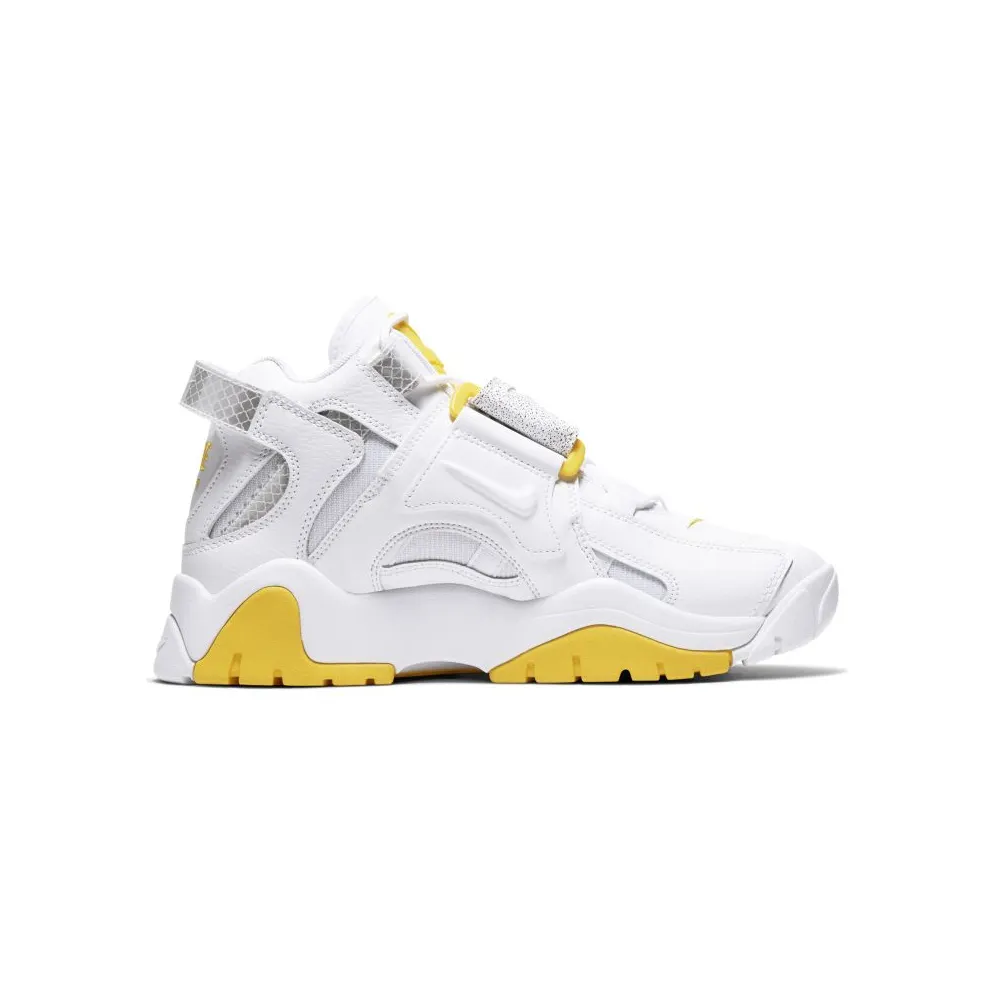 Nike Air Barrage Mid White Chrome Yellow (W) White/White-Chrome Yellow-Black (CJ9574-100)