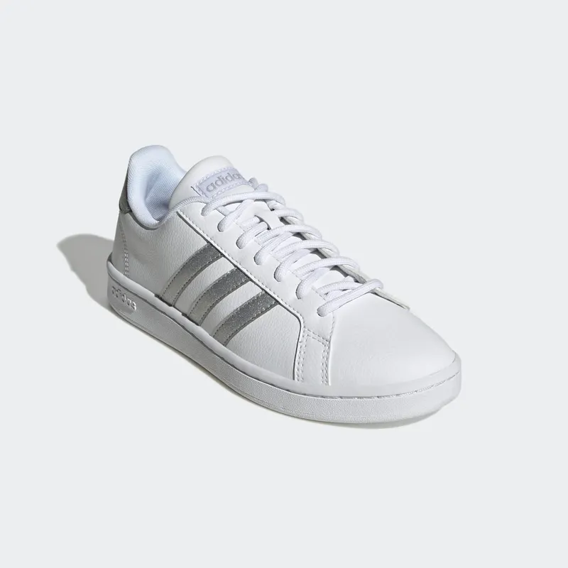 Adidas Grand Court Cloudfoam Lifestyle Court Comfort Cloud White / Cloud White / Silver Metallic (GZ1837)