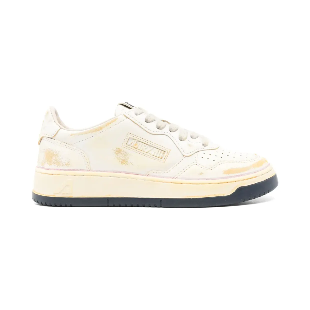 Autry Medalist Low Super leren “White” (AVLWBE01)