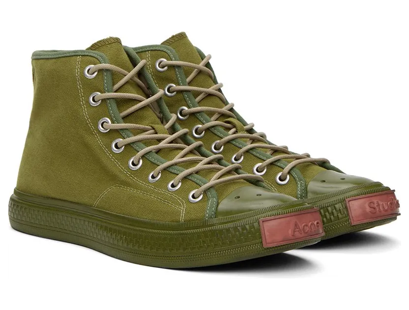 Acne Studios Green Ballow High AB7 OLIVE GREEN (BD0226-) (4)