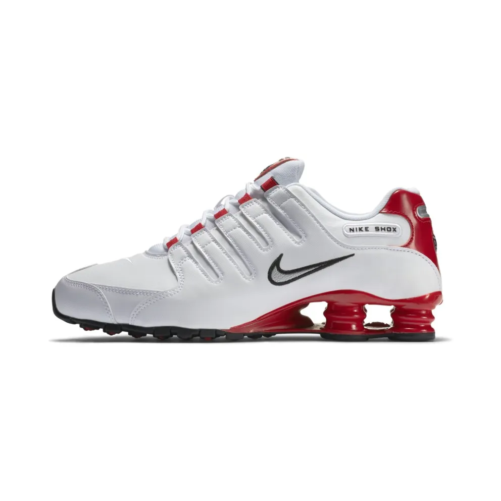Nike Shox NZ White University Red White/Metallic Silver-University Red (378341-110)