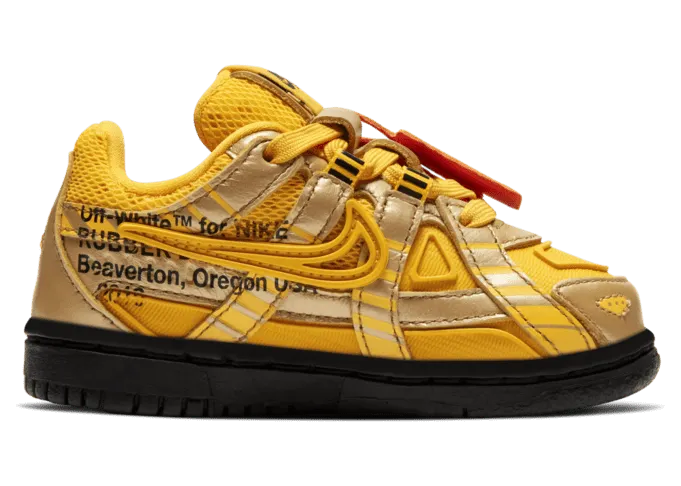 Nike Off-White x Rubber Dunk TD ‘University Gold’ University Gold/University Gold/Black (CW7444-700)