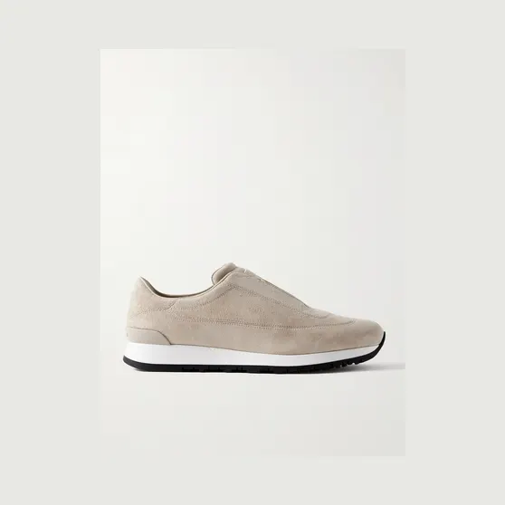 John Lobb Lift Suede Slip-On Sneakers Beige (AA522IL)