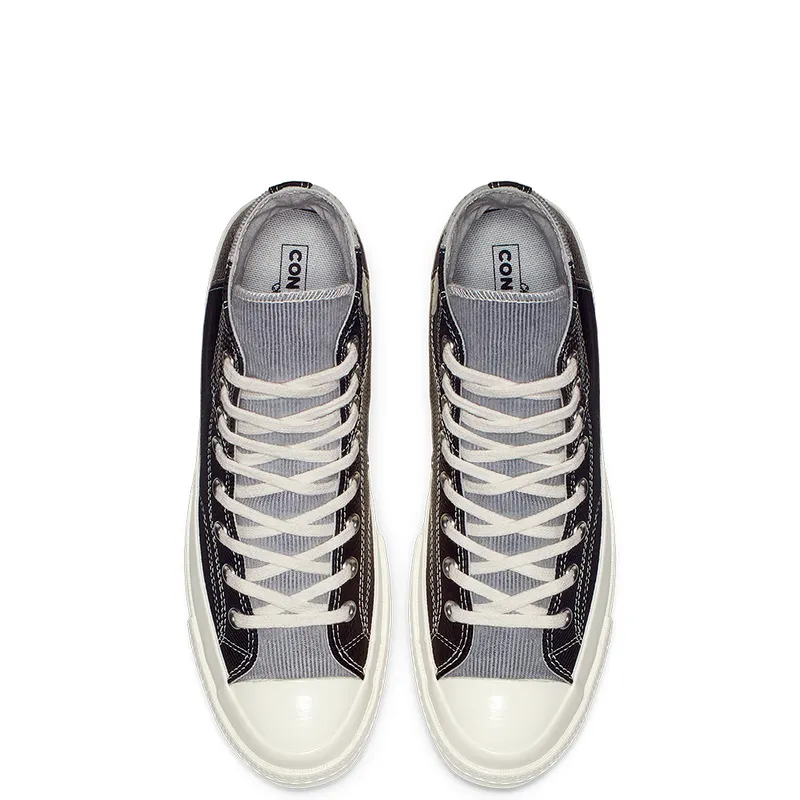 Converse Chuck 70 Mixed Material Hi ‘Black Egret’ Black/Cool Grey/Egret (163220C)