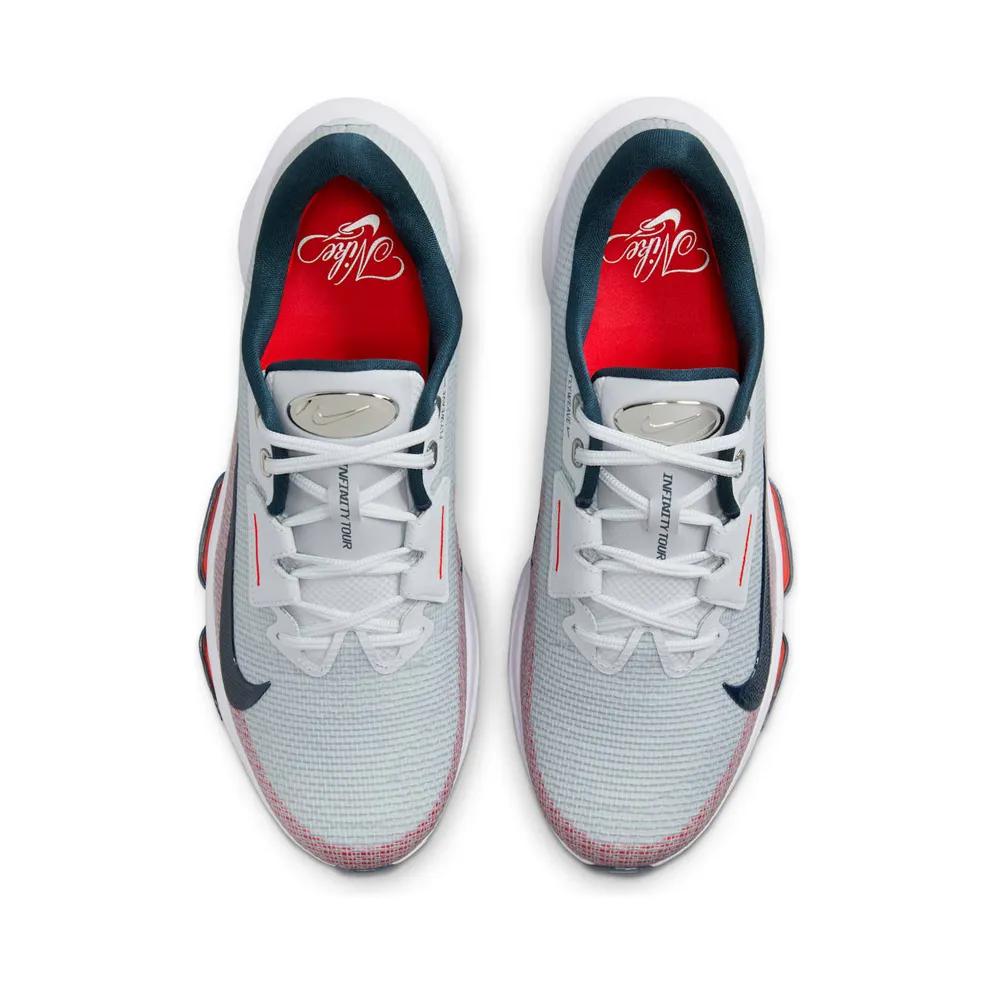 Nike Infinity Tour 2 Pure Platinum White Light Crimson Armory Navy (FZ8798-001)
