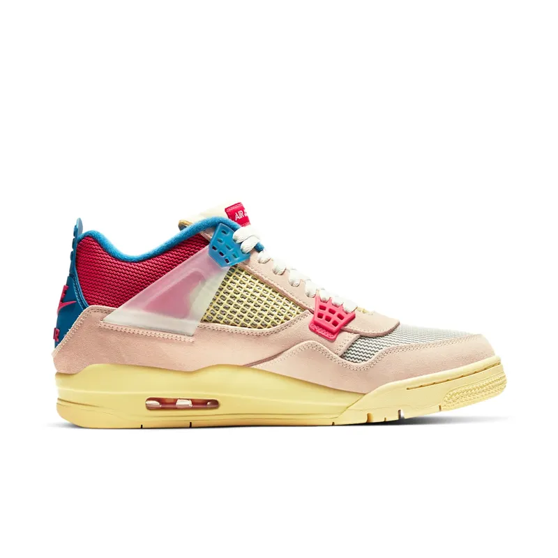 Jordan 4 Retro Union Guava Ice Guava Ice/Light Bone-Brigade Blue-Light Fusion Red (DC9533-800)