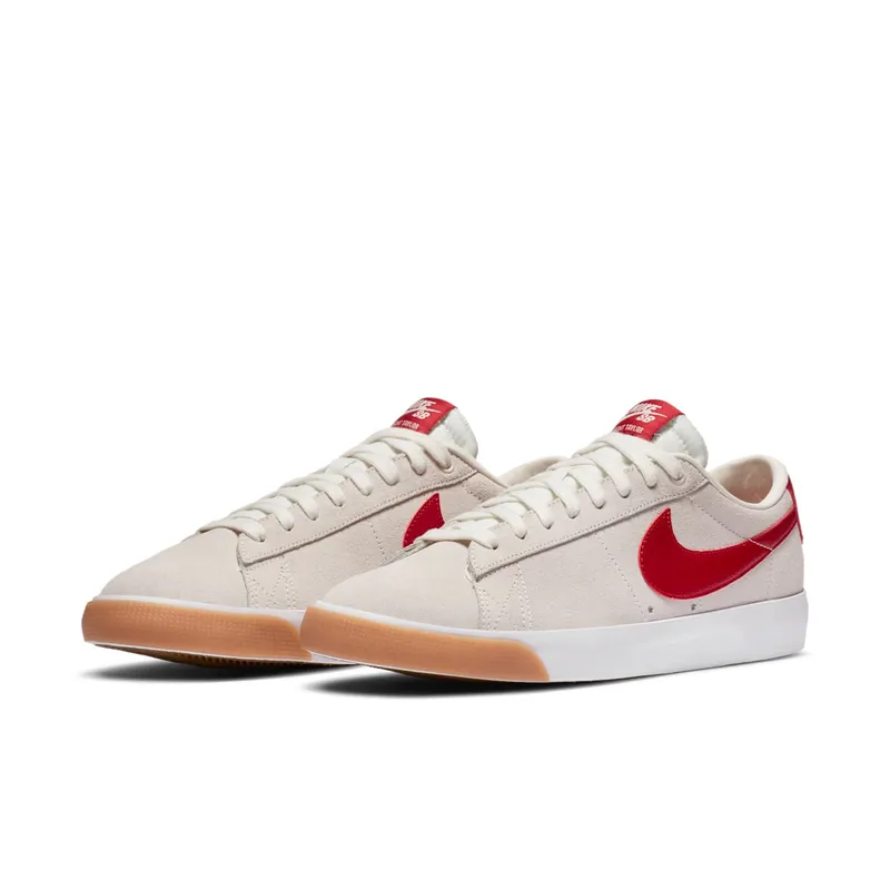 Nike SB Blazer Low GT Sail Cardinal Red Sail/White-Gum Light Brown-Cardinal Red (704939-105)