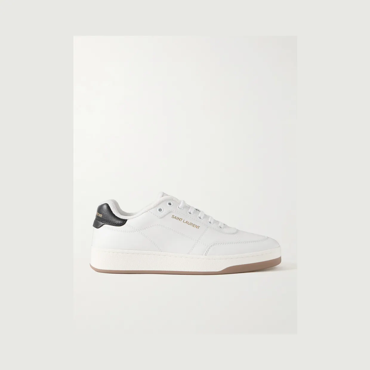 Saint Laurent SL/61 Leather Sneakers White (81947600NI0)