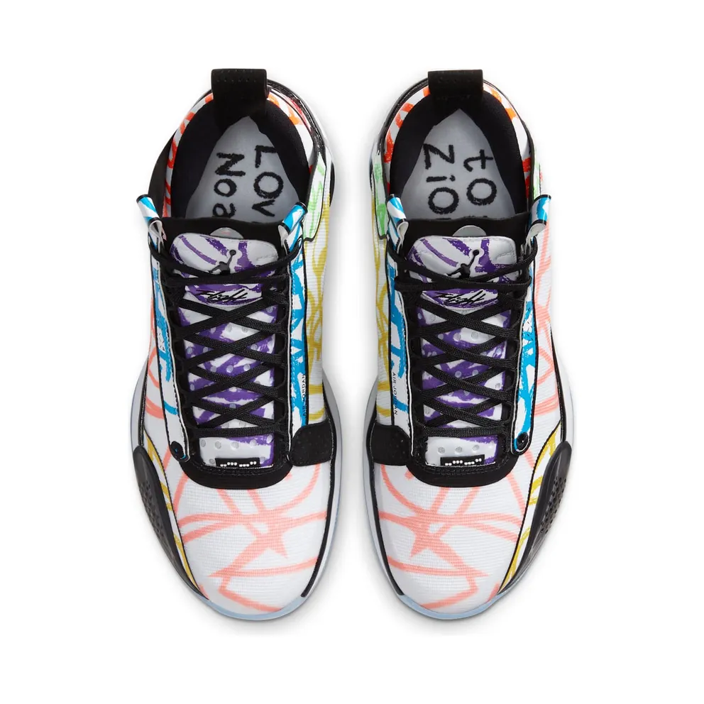 Jordan XXXIV Zion Williamson Coloring Book White/Black-Multi-Color (DA1897-100)