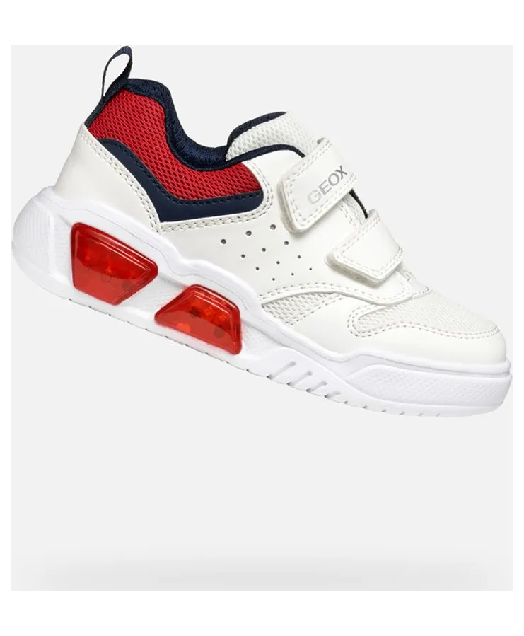 Geox sneaker Wit/Rood (J55GVA014BUC0050)