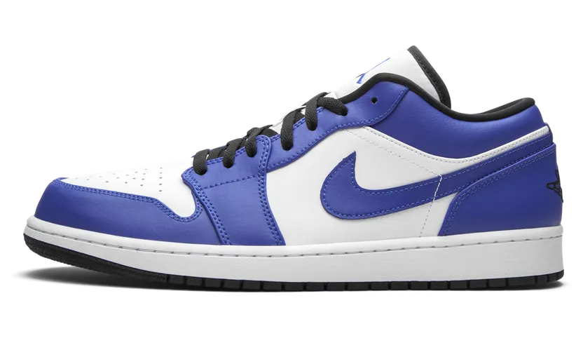 Air Jordan 1 Low ‘Game Royal’ White/Game Royal/Black (553558-124)
