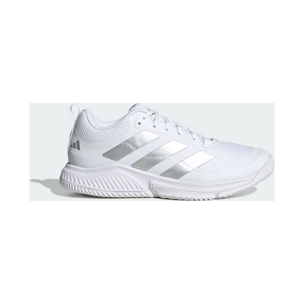 adidas Court Team Bounce 2.0 Schuh Cloud White / Silver Metallic / Grey One (HR1235)