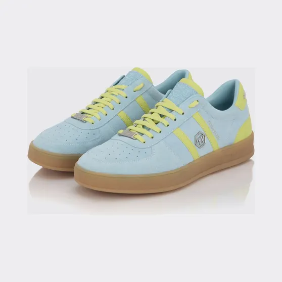 Philipp plein Retro Rebel Suede Sneakers Turquoise (PAFSUSC0941PLE010N07)