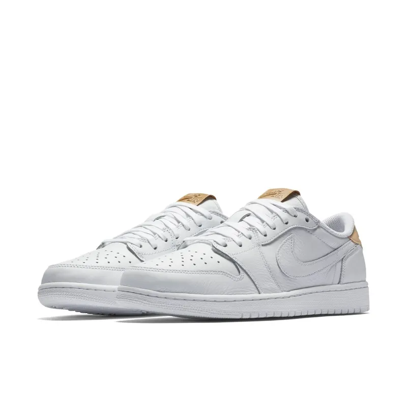 Jordan 1 Retro Low OG White Vachetta White/Vachetta Tan-White (905136-100)