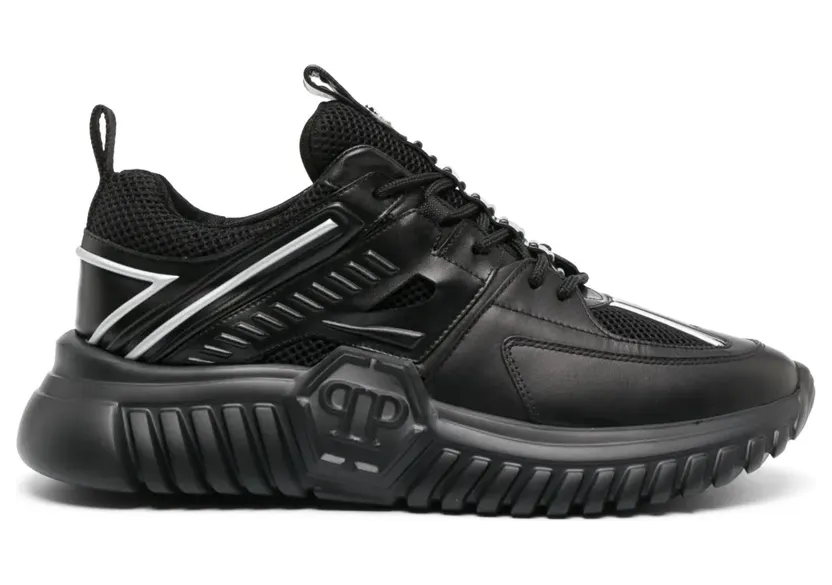 Philipp Plein Runner sneakers met vlakken – Zwart (FACSUSC0405PLE075N)