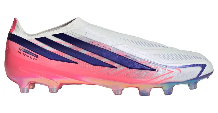 Adidas F50 Hyperfast Elite Laceless AG Nockenschuhe, weiß, Größe 40 (KJ6090)