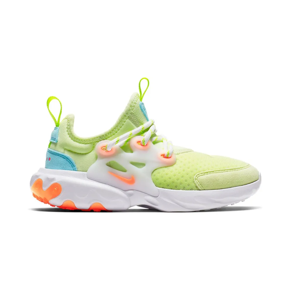 Nike React Presto Barely Volt (PS) Barely Volt/Hyper Crimson-Blue Gaze-Volt-White (BQ4003-700)