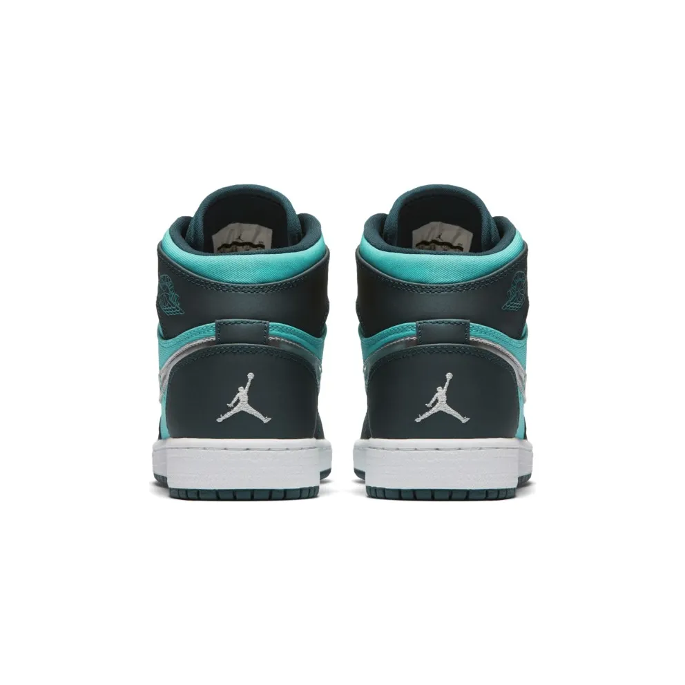 Jordan 1 Retro High Hyper Jade Metallic Silver (GS) Hyper Jade/Metallic Silver-Midnight Turquoise-White (332148-318)