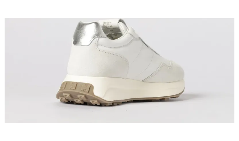 Hogan H641 Suede and Nylon Sneakers White (HXW6410EH4PUNI0351) (2)