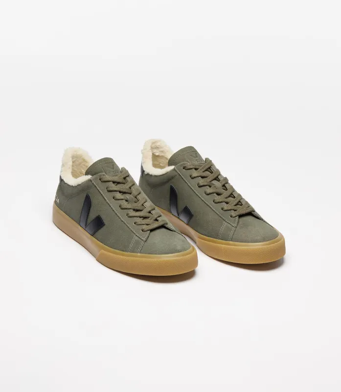 VEJA Campo aus Wildleder mit Shearling – Green (CW0320810)