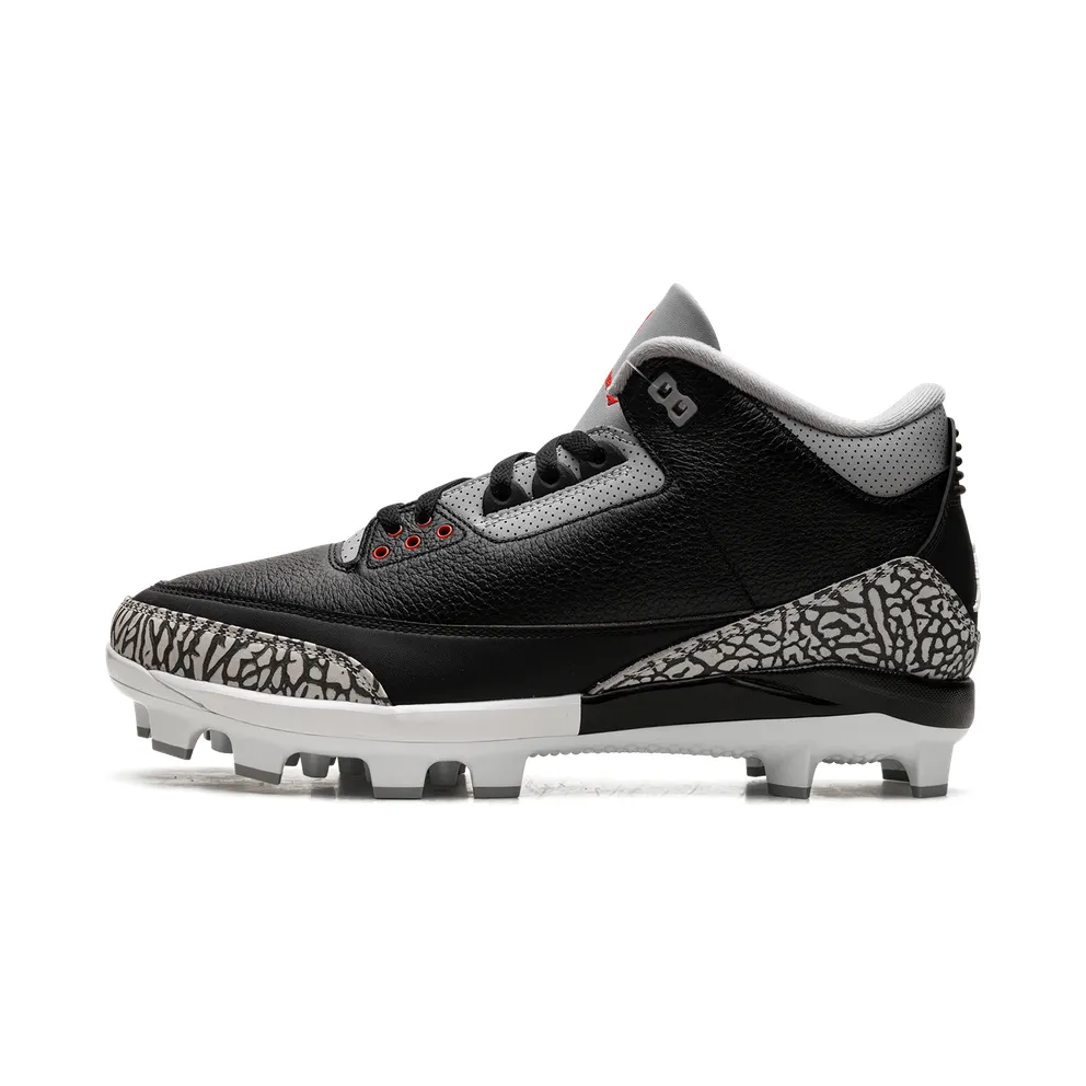 Air Jordan 3 Cleats “Black Cement” (FZ8627-001)