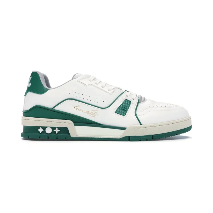 Louis Vuitton LV Trainer Low White Green
