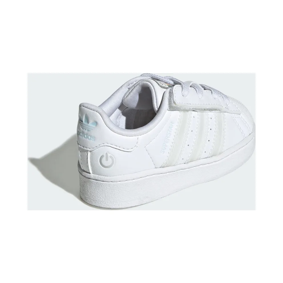 Adidas Superstar Led Lights Comfort Closure Elastic Lace Kids Cloud White / Cloud White / Cloud White (JQ6418)