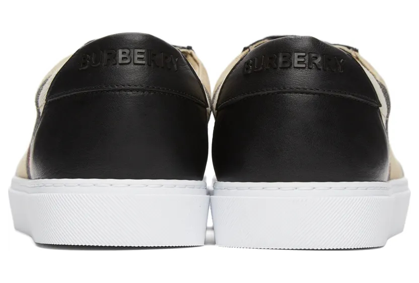 Burberry Black & Beige Salmond Sneakers (8024331) (4)