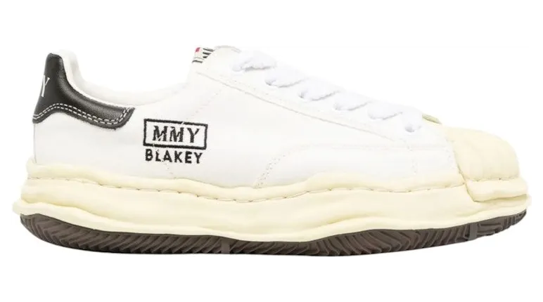 Maison Mihara Yasuhiro Blakey Vintage Sole Canvas Low White (A09FW732 WHITE)