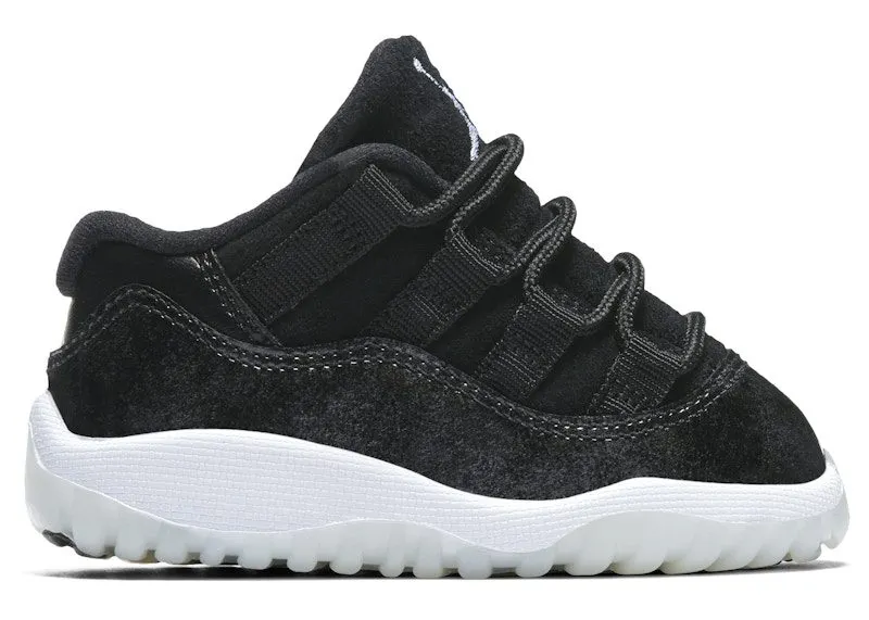 Jordan 11 Retro Low Black Metal Silver White (505836-010)