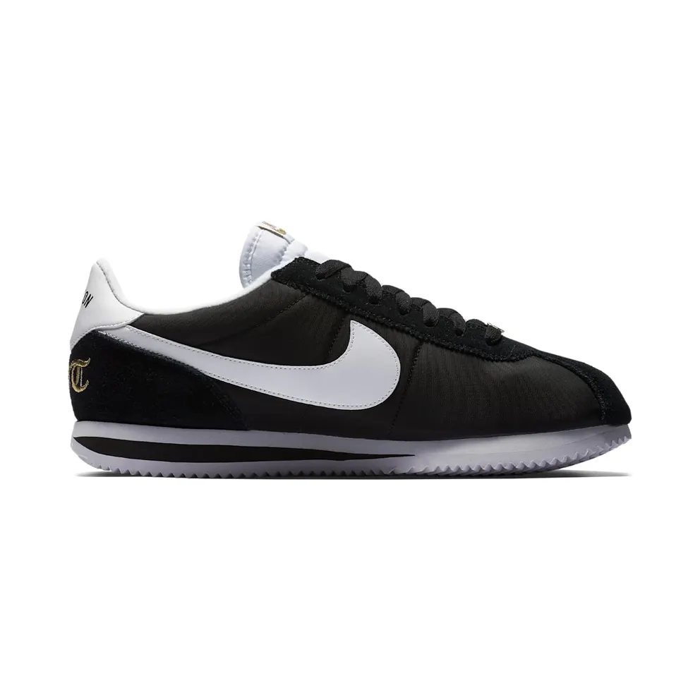 Nike Cortez Basic Nylon Compton Black/White-Metallic Gold (902804-001)
