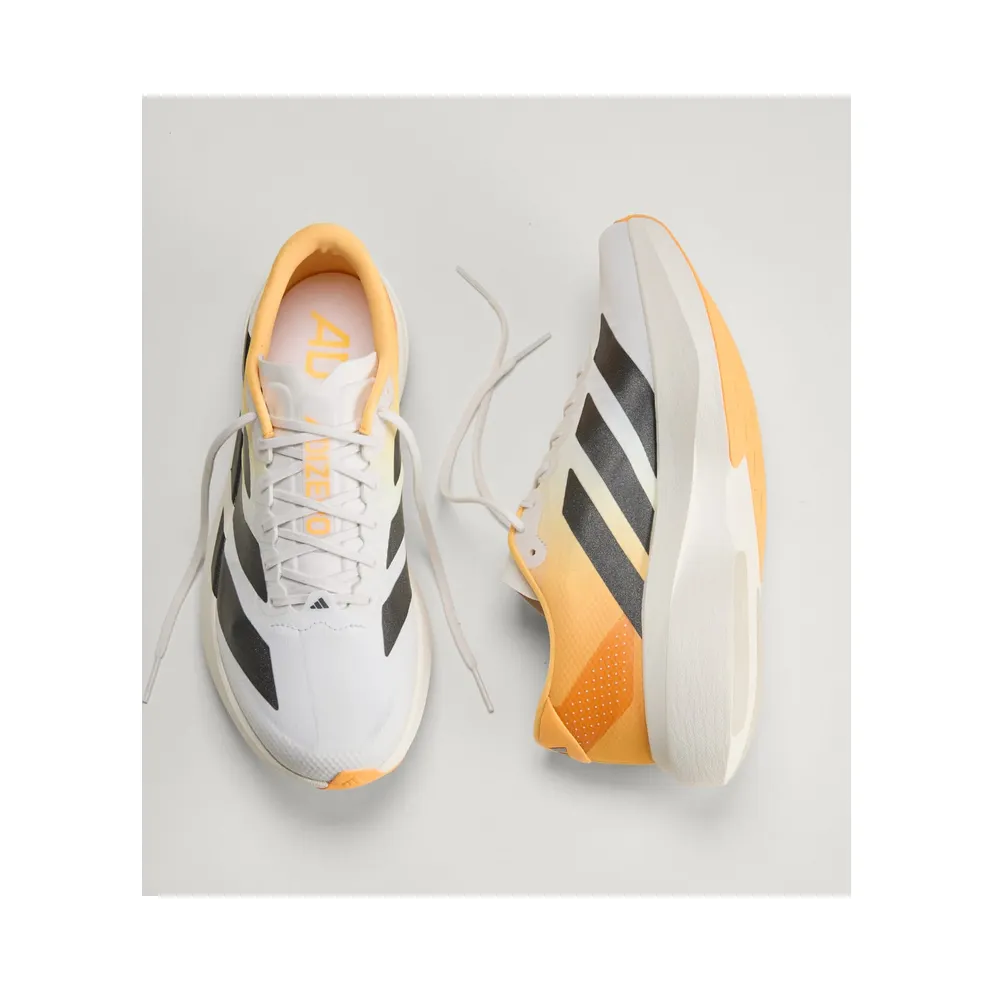Adidas Adizero EVO SL Crystal White / Lucid Tangerine / Iron Metallic (KJ2521)