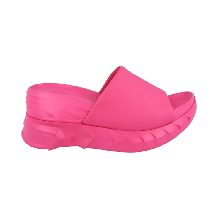 Givenchy Marshmallow Wedge Sandals Neon Pink (BE308A-E1VG-652)