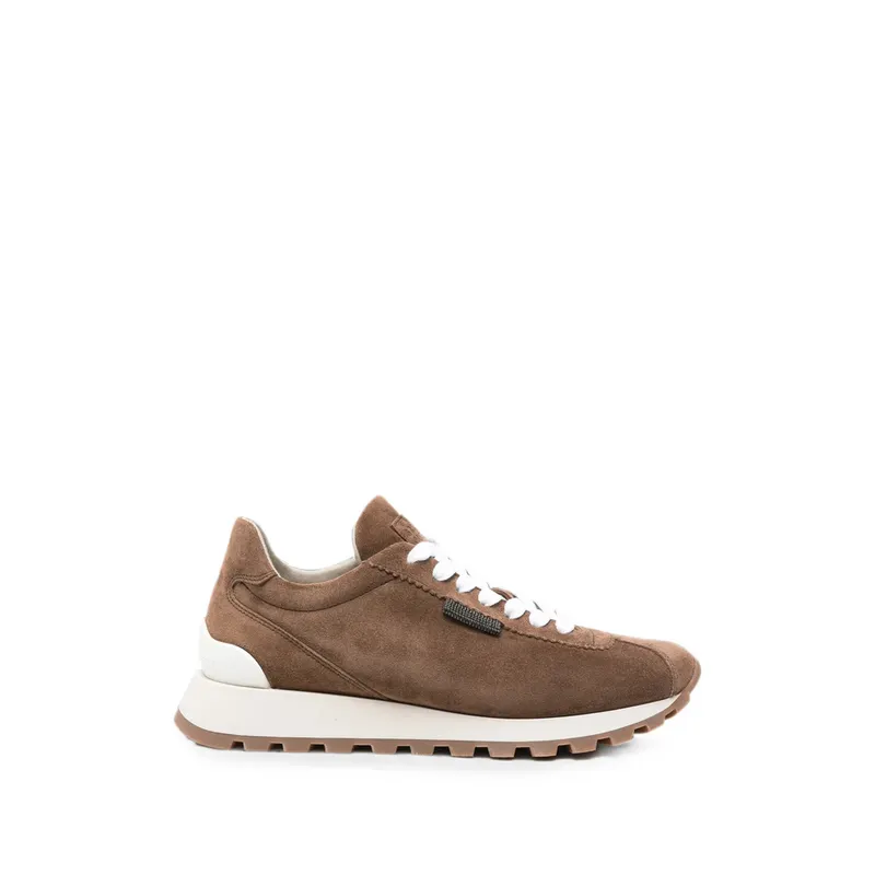 Brunello Cucinelli Monili-embellished Suede “Brown” (MZSFG2110 C9773)