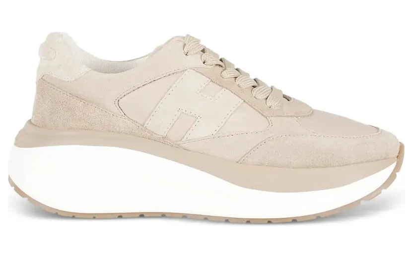 Hogan Sneakers met logo – Beige (HXW7140GA40N1M)
