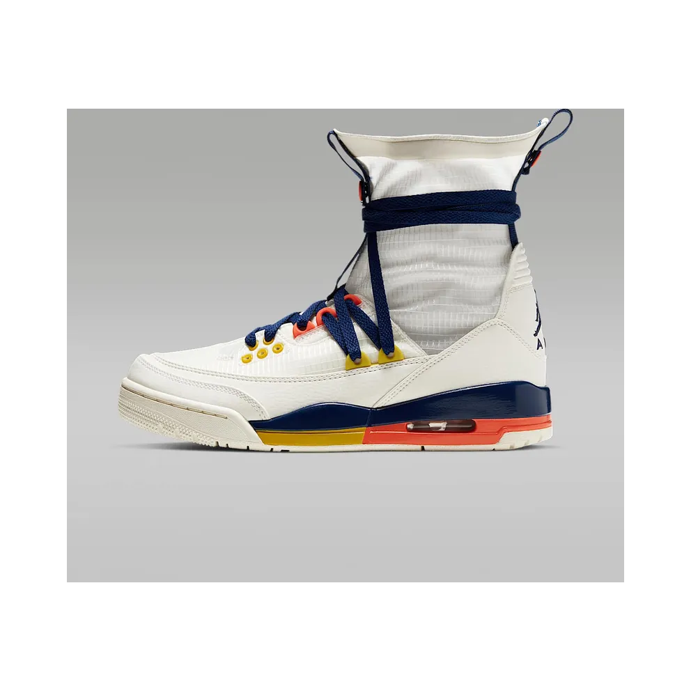 Jordan 3 Retro Explorer Lite XX Sail Multi-Color (W) Sail/Blue Void-Turf Orange-Bright Citron (BQ8394-100)
