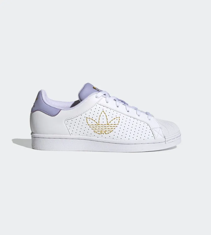 adidas Superstar Cloud White / Dust Purple / Gold Metallic (FX6043)