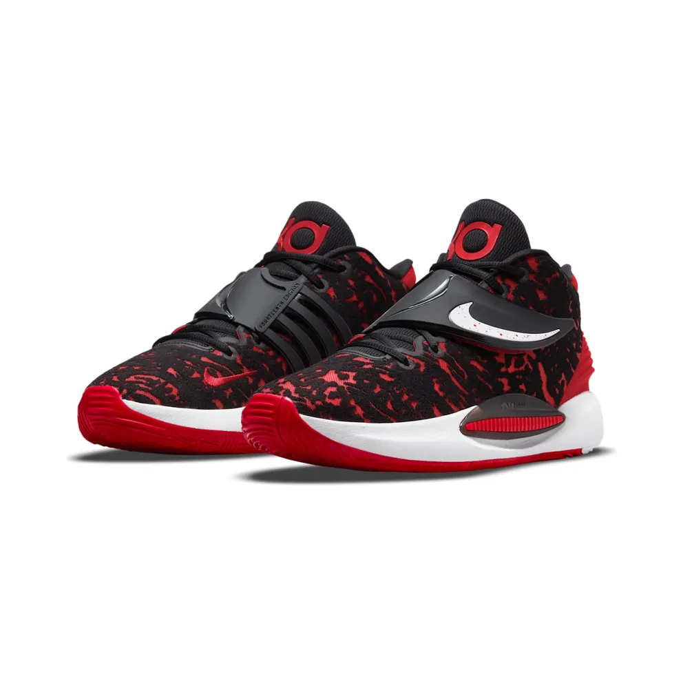 Nike KD14 “Black / White / University Red” (CW3935-006)