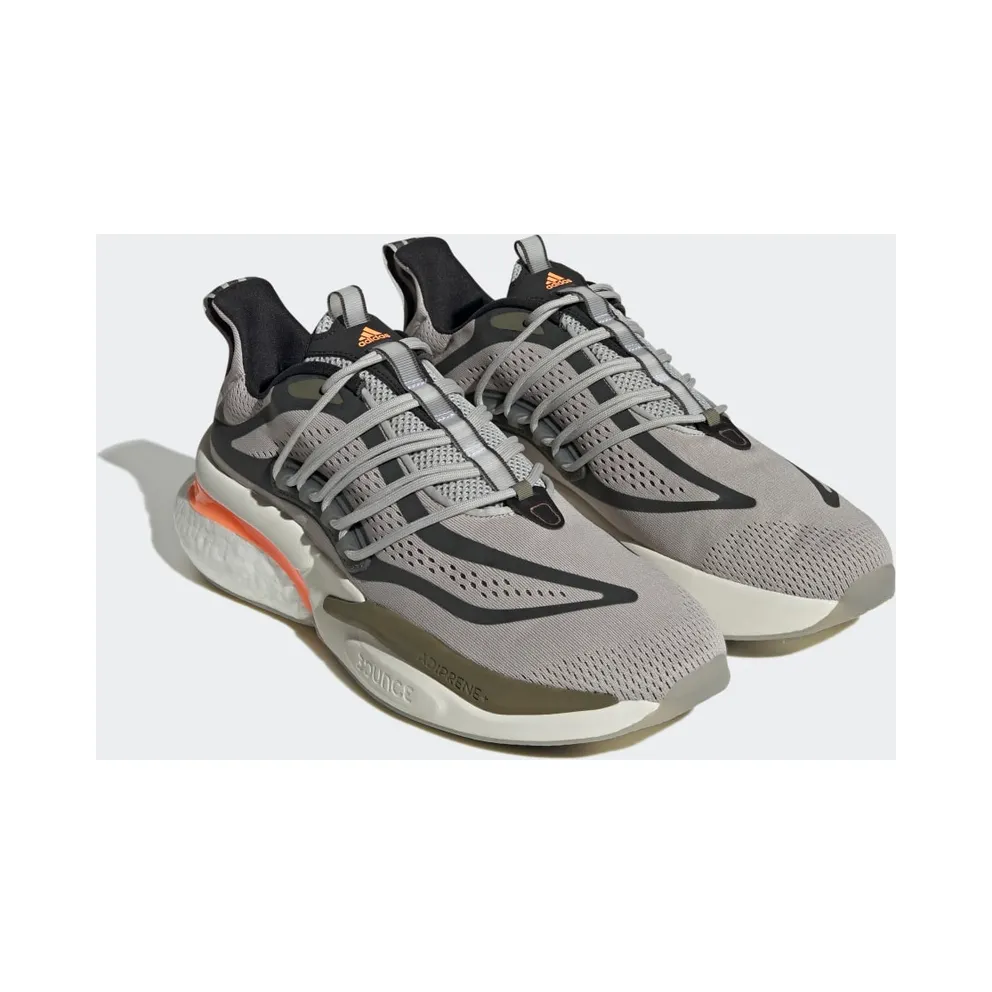 Adidas Alphaboost V1 Sustainable BOOST Lifestyle Running Metal Grey / Screaming Orange / Olive Strata (HP2763)