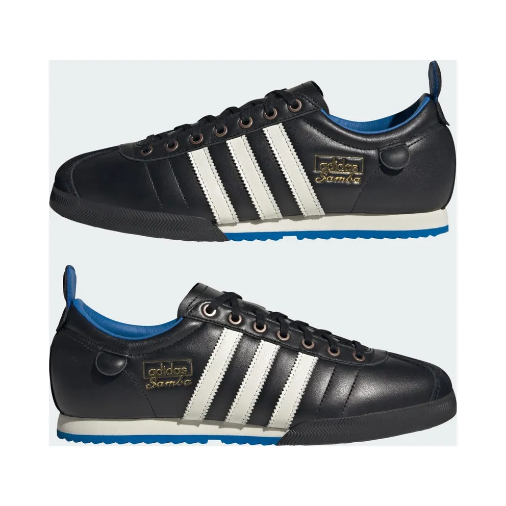 Adidas Samba 62 Core Black / Cloud White / Blue Bird (IH8603)