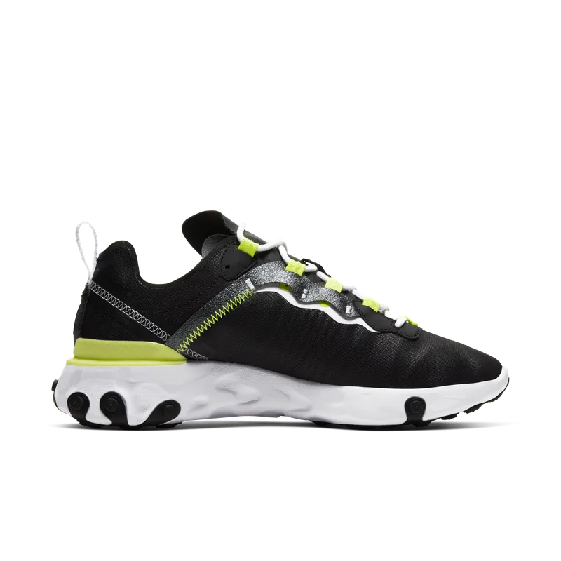 Nike React Element 55 Black Lemon Venom (W) Black/Lemon Venom-White (CN3591-001)