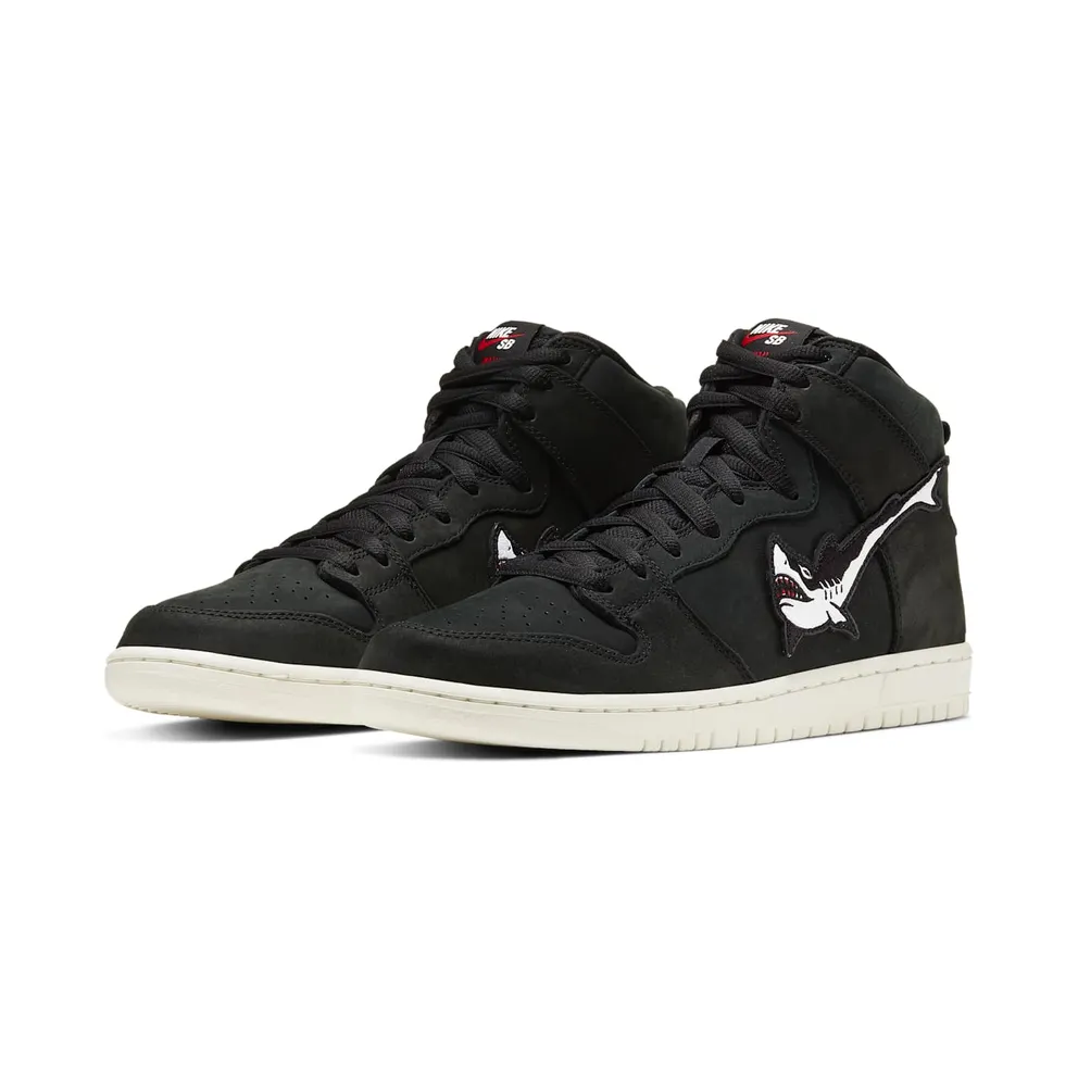 Nike SB Dunk High Oski Shark Black/White-Red-Sail (CI2692-001)
