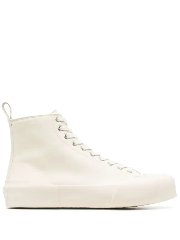 Jil Sander High-Top-Sneakers aus Leder – Nude (J16WS0009P5057)
