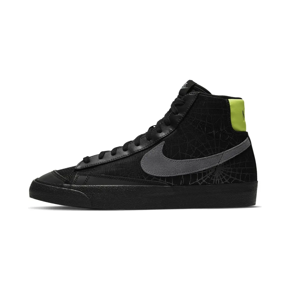 Nike Blazer Mid 77 Spider Web Halloween (2020) Black/Smoke Grey-Limelight (DC1929-001)
