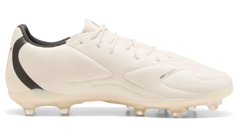 Puma King 20 Match FG/AG Fußballschuhe 01 – sugared almond/puma black/ultra red 42 für Herren, braun, Größe 40 ½ EU (109351)