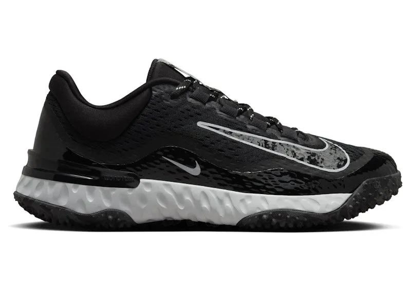 Nike Alpha Huarache Elite 4 Turf Black Pure Platinum Iron Grey (DV0496-001)