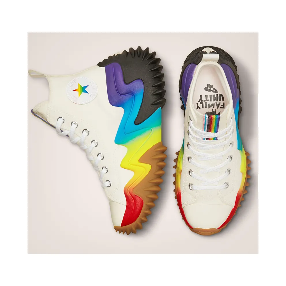 Converse Run Star Motion CX Platform Pride Egret/court Purple