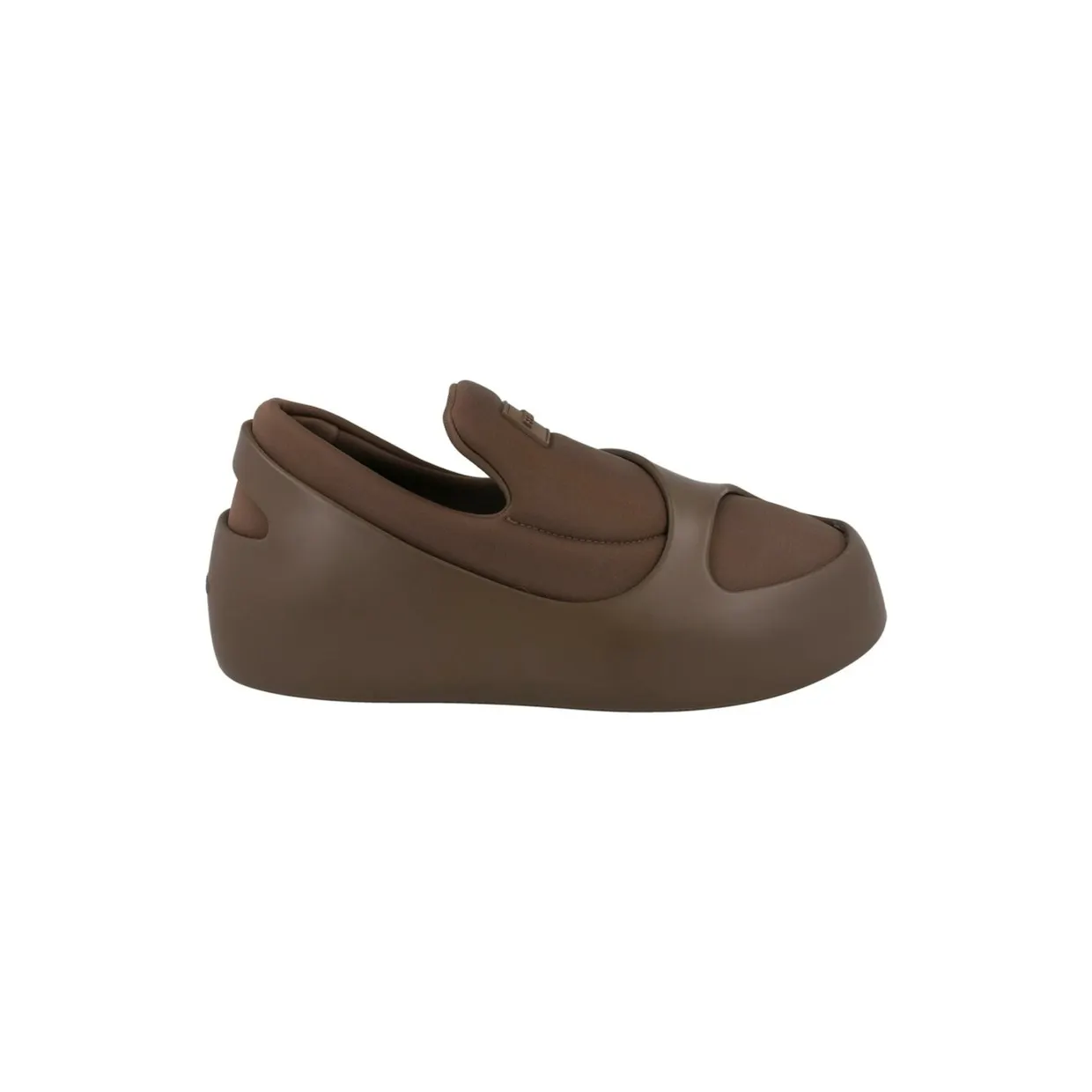 Ferragamo Lunar Paneled Slip-On Sneakers Medium Brown (021271-772342-M)