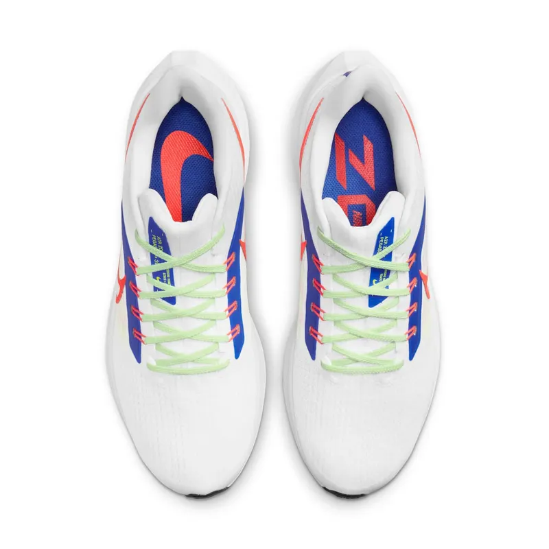 Nike Air Zoom Pegasus 39 White Crimson Racer Blue (DX3354-100)