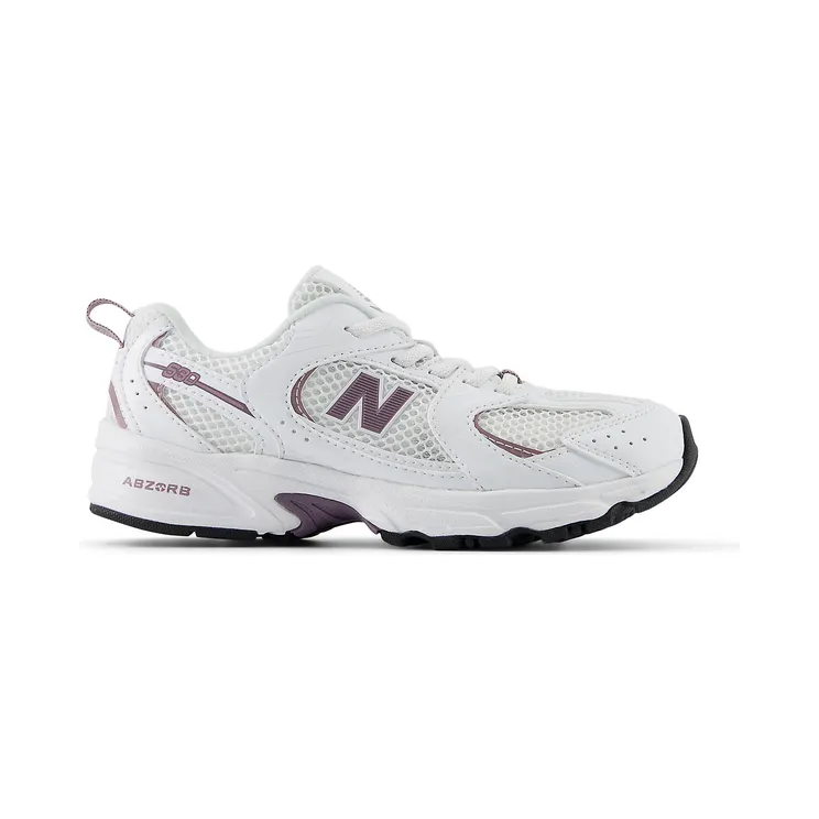 New Balance 530 Bungee Lace White Dark Ice Wine (PZ530SR)
